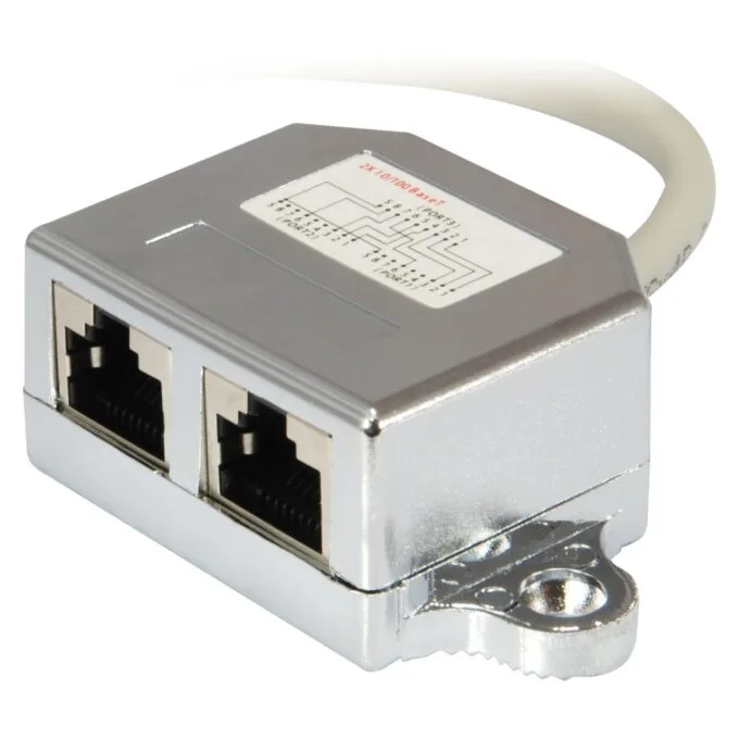 2-Port Splitter Cat5e RJ45- to 2xRJ45 FTP St Bu 0.15m — image 3