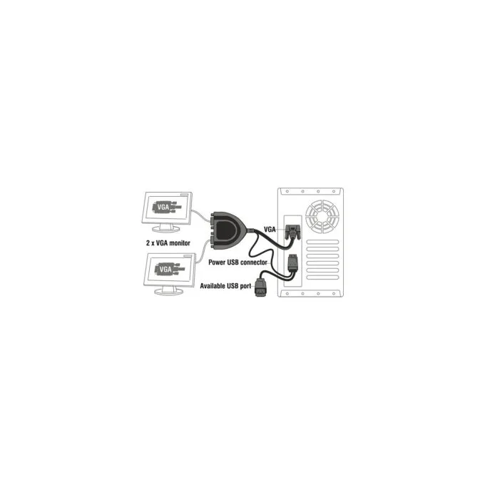2 Port VGA Data Splitter 450 MHz — image 2