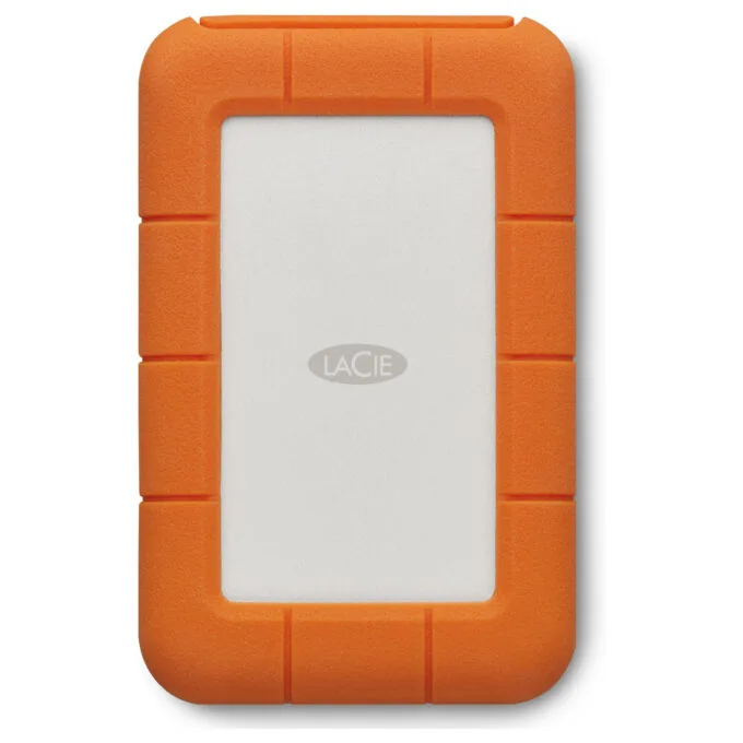 2TB LACIE RUGGED Secure USB-C USB3.1 Drop- crush- and rain-resistant for all-terrain use orange — image 3