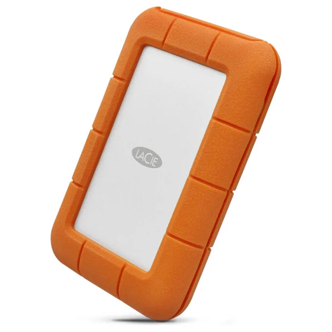 2TB LACIE RUGGED Secure USB-C USB3.1 Drop- crush- and rain-resistant for all-terrain use orange — image 4