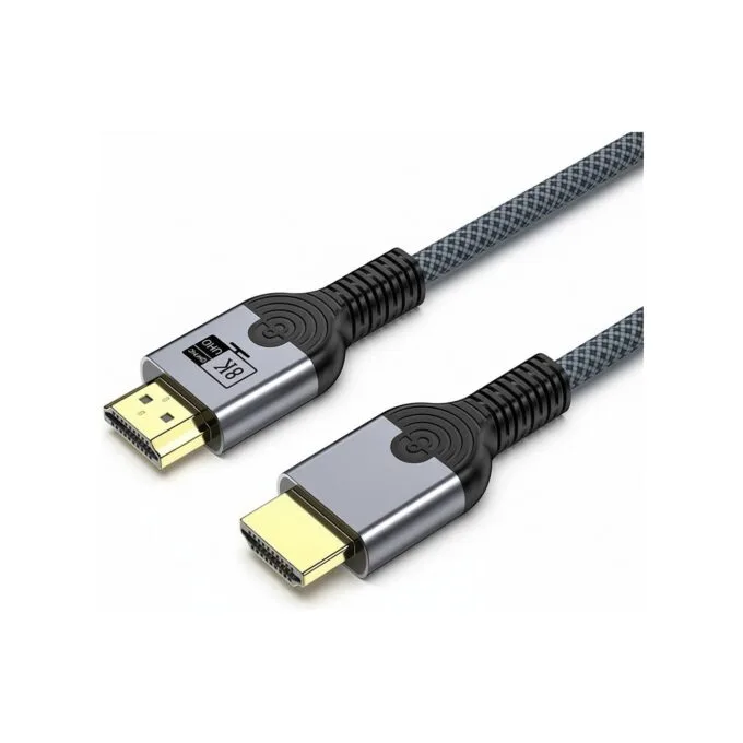3 m HDMI-Kabel - 8k bei 60 Hz - HDMI-Version 2.1 - 48 Gbps - doppelt abgeschirmt - vergoldete Stecker - HDMI (m) zu H... — image 1