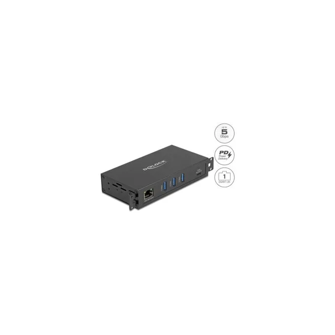 3 Port USB 5 Gbps Hub + RJ45 Gigabit LAN PoE++ Port mit USB Type-CTM Host-Anschluss im Metallgehäuse und 1.5 kV Isola... — image 2