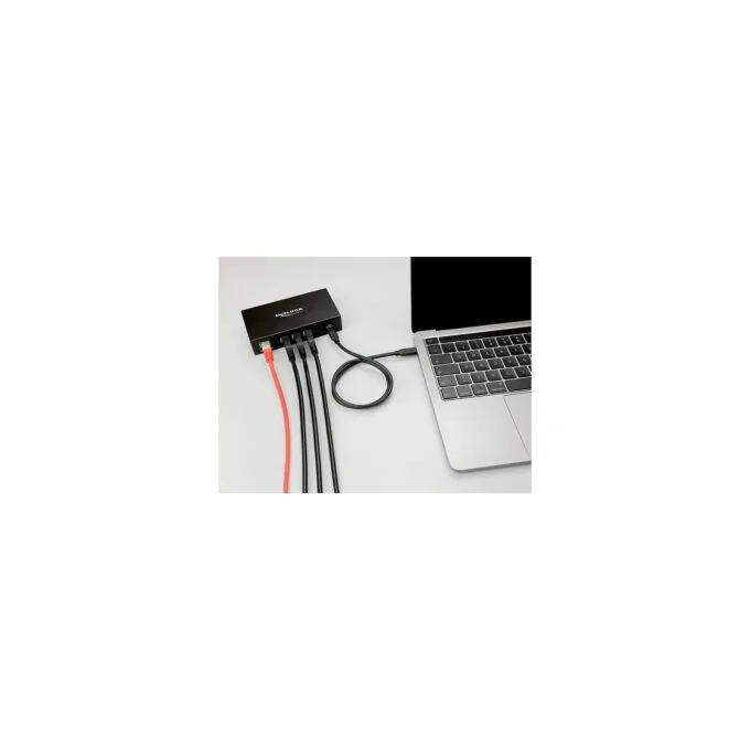 3 Port USB 5 Gbps Hub + RJ45 Gigabit LAN PoE++ Port mit USB Type-CTM Host-Anschluss im Metallgehäuse und 1.5 kV Isola... — image 4