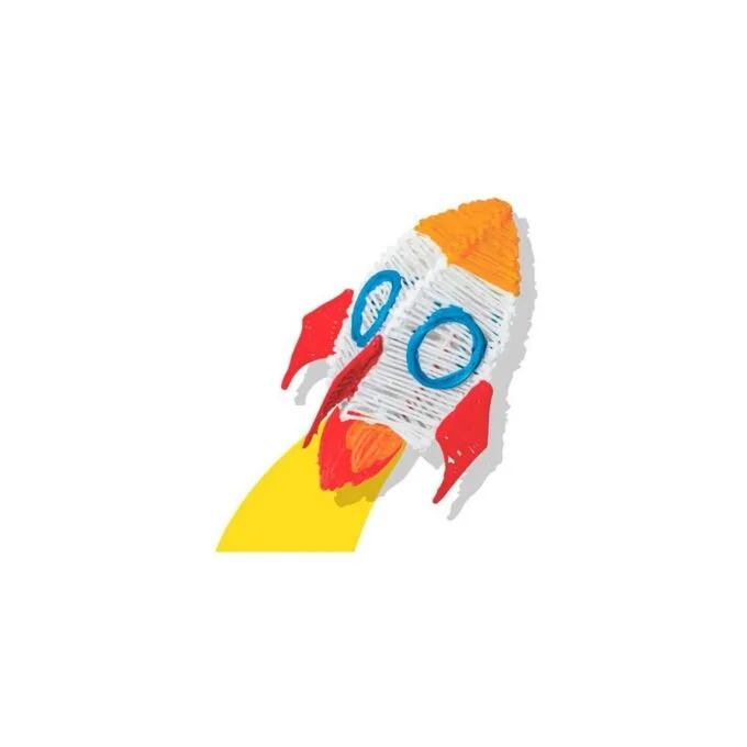 3Doodler Filament Start+ 250 neonrot. neonorange. neongrün. neongelb. neonpink Neon Glow Bulk Bag — image 3