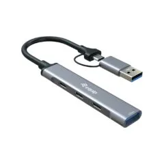4-Port USB-C3.2-Hub- to 3xUSB-C USB-A +USB-A Adapt.10Gbps