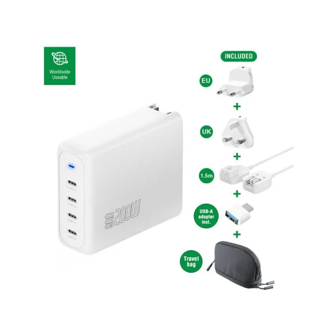 4smarts Ladegert GaN Flex Pro 200W 4 USB-C. Travel — image 4