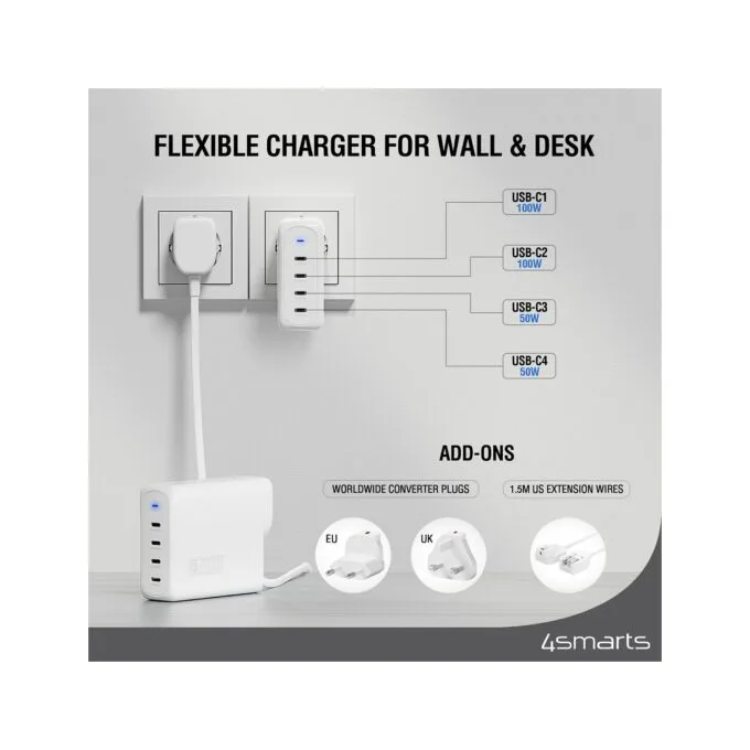 4smarts Ladegert GaN Flex Pro 200W 4 USB-C. Travel — image 6
