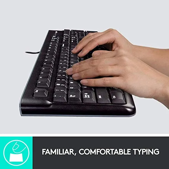 Logitech K120 Keyboard Greek QWERTY Full-Size black — image 5