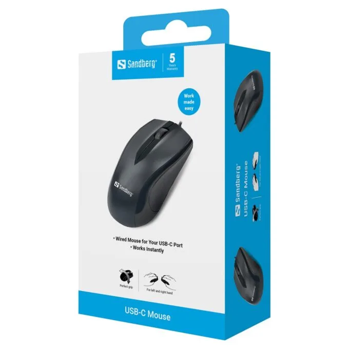 631-04 SANDBERG Maus 3Tasten Kabel USB-C — image 3