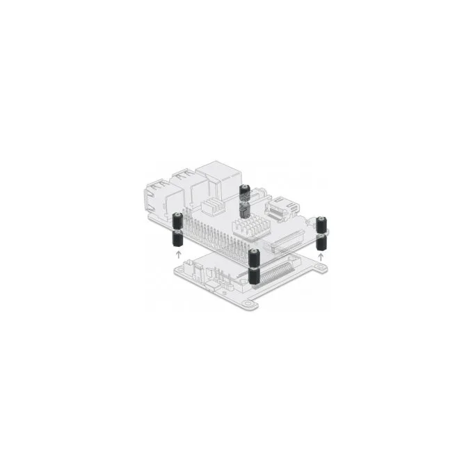 Abstandshalter M2.5. Sechskant. Innen. 10 mm schwarz 4 Stück — image 3