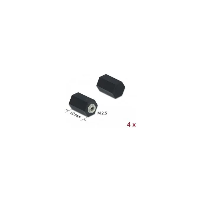 Abstandshalter M2.5. Sechskant. Innen. 10 mm schwarz 4 Stück — image 1