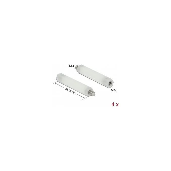 Abstandshalter M5 x M4. Sechskant. Innen Außen. 50 mm natur 4 Stück — image 1