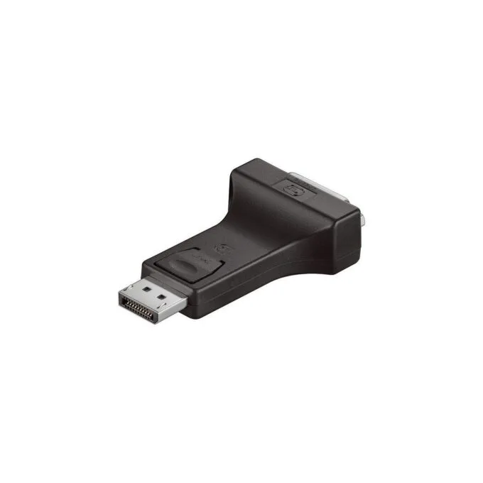 Adapter Displayport Stecker an DVI-I 24+5 Buchse. 24K vergoldete Kontakte. schwarz. — image 1