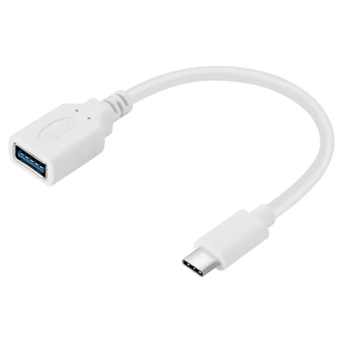 Adapter USB-C (ST) to USB-A (BU) Sandberg White — image 1