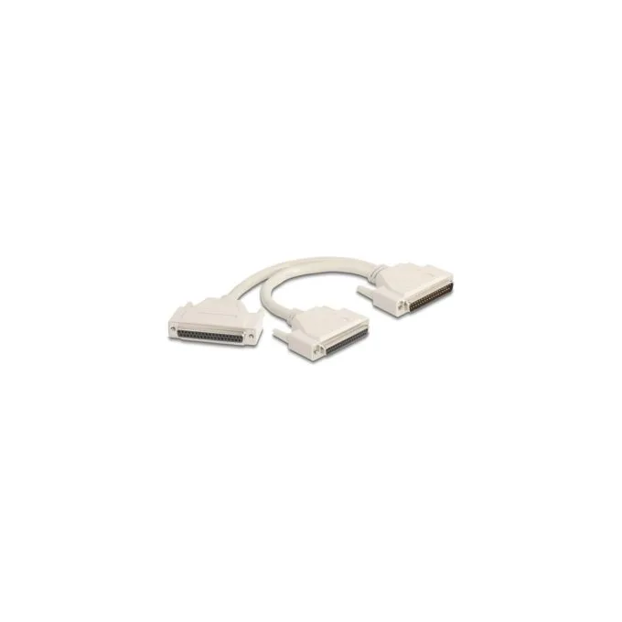 Adapter Y-Kabel Splitter D-Sub 37 Pin Stecker zu 2 x D-Sub 37 Pin Buchse mit Schrauben 30 cm — image 1