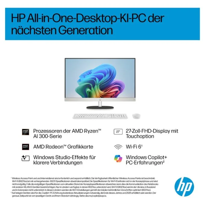 AIO HP 27-ct2073ng RYZ AI 7 350 16GB 512SSD W11 Home — image 3