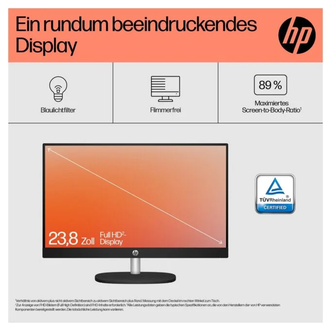AIO HP All-in-One PC 24-cr0109ng 23,8 RYZ5 7520U 16GB 512SSD W11 Home — image 6