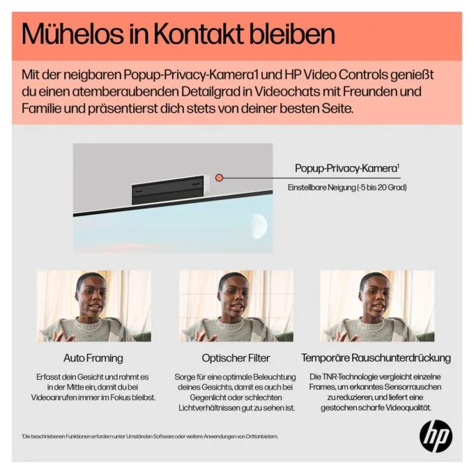 AIO HP All-in-One PC 24-cr0109ng 23,8 RYZ5 7520U 16GB 512SSD W11 Home — image 9