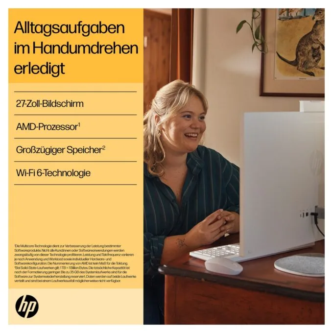 AIO HP All-in-One PC 27-cr0111ng RYZ3 7320U 8GB 512SSD FreeDOS — image 4