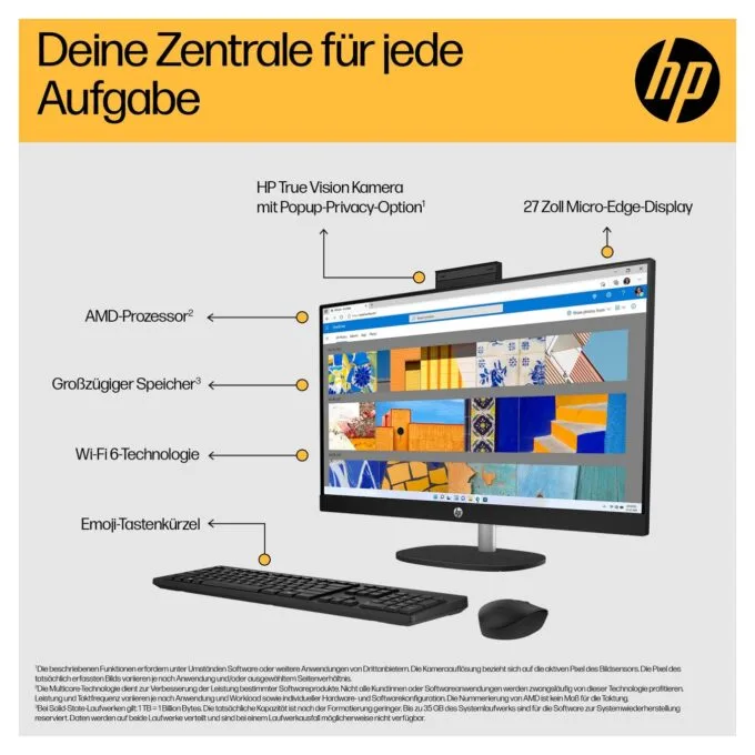 AIO HP All-in-One PC 27-cr0111ng RYZ3 7320U 8GB 512SSD FreeDOS — image 6