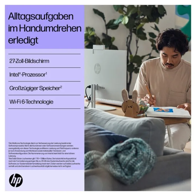 AIO HP All-in-One PC 27-cr0113ng 27 i3-1315U 16GB 512SSD W11 Home — image 5
