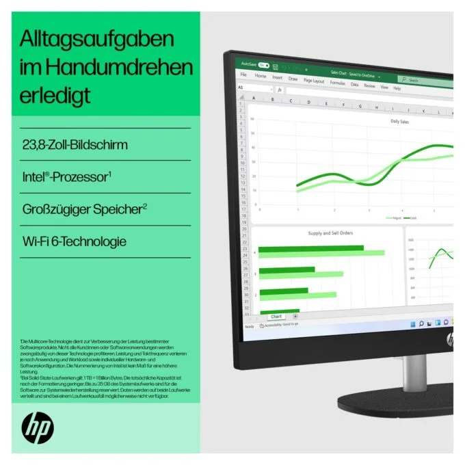 AIO HP All-in-One Touch PC 24-cr0241ng 23,8 i3 N300 8GB 512SSD W11 Home — image 12