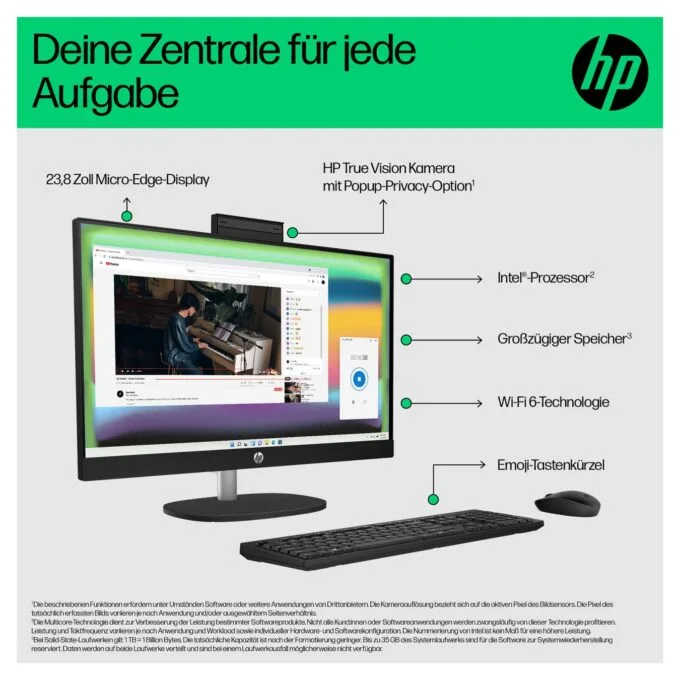AIO HP All-in-One Touch PC 24-cr0241ng 23,8 i3 N300 8GB 512SSD W11 Home — image 13