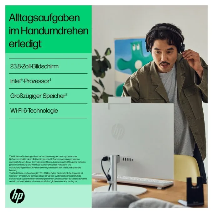 AIO HP All-in-One Touch PC 24-cr0241ng 23,8 i3 N300 8GB 512SSD W11 Home — image 7