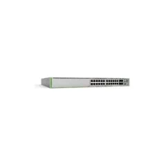 ALLIED L3 Stackable Switch 20x 10 100 1000-T PoE+ 4x 100M 1G 2.5G 5G-T PoE+ 4x SFP+ Ports single fixed PSU EU Power Cord