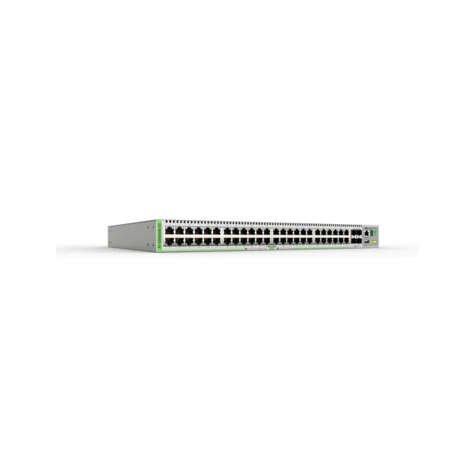 ALLIED L3 Stackable Switch 48x 10 100 1000-T 4x SFP+ Ports single fixed power supply EU Power Cord — image 1