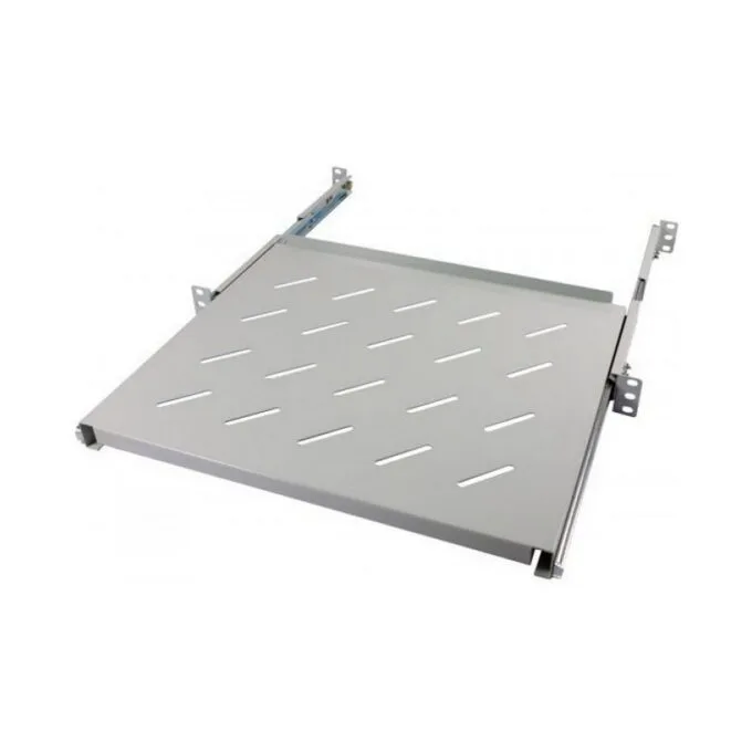 ALLNET Fachboden ausziehbar für 900mm Schrank tiefe Lichtgrau t650-750mm — image 2