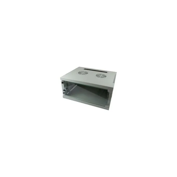 ALLNET Netzwerkschrank 19' 4HE 1-teilig T444 B541mm Lichtgrau SMQ-Serie — image 1