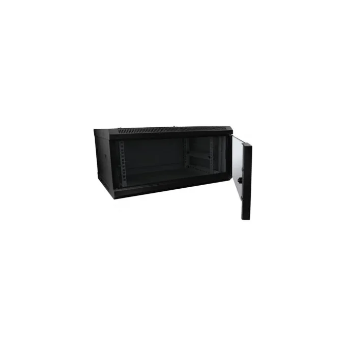 ALLNET Netzwerkschrank 19' 6HE 1-teilig T450mm Schwarz SMC-Serie — image 2
