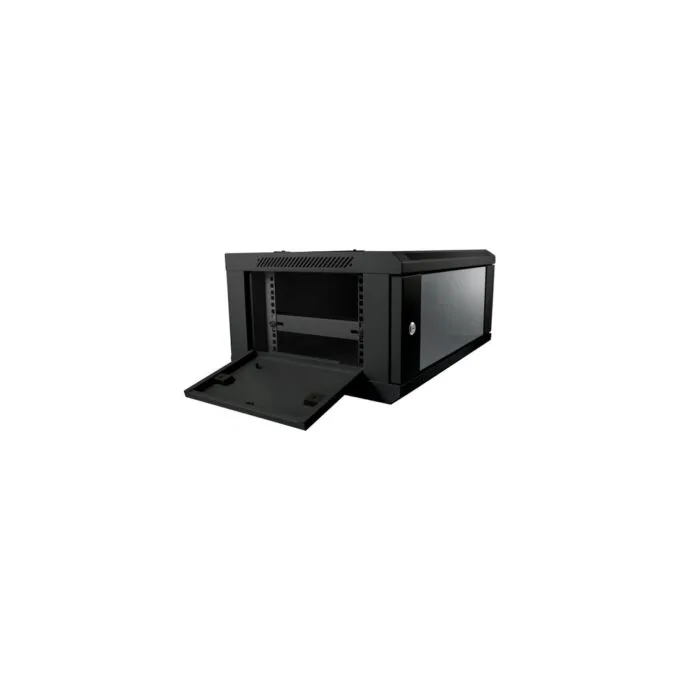 ALLNET Netzwerkschrank 19' 6HE 1-teilig T450mm Schwarz SMC-Serie — image 3