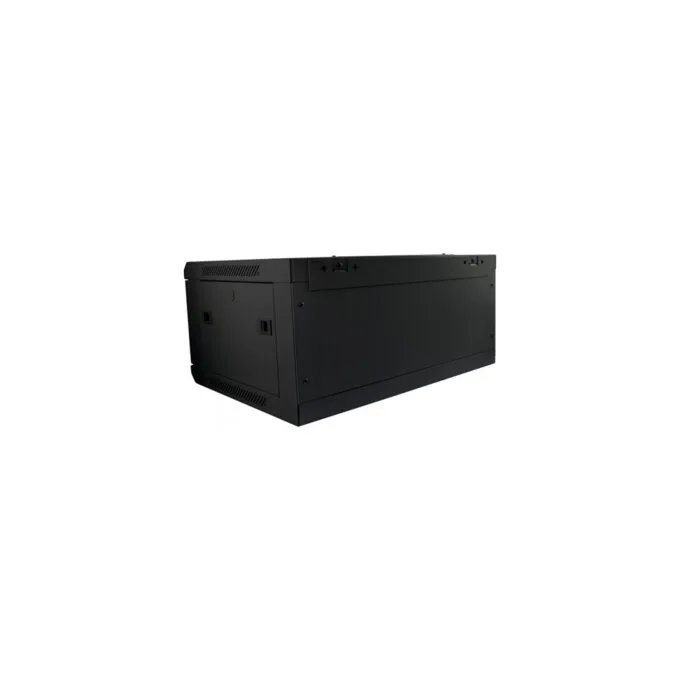 ALLNET Netzwerkschrank 19' 6HE 1-teilig T450mm Schwarz SMC-Serie — image 4