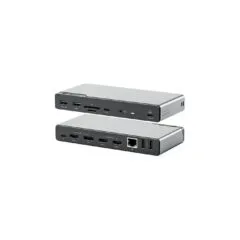 Alogic 14-in-1 USB-C PD DV4 Quad Display Docking Station Space Gr