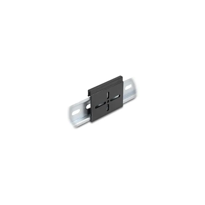 Aluminium Montageclip für Hutschiene 60.0 x 47.8 mm schwarz — image 1