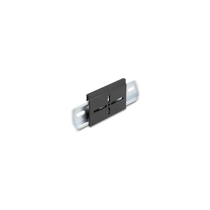 Aluminium Montageclip für Hutschiene 70.0 x 47.8 mm schwarz — image 1