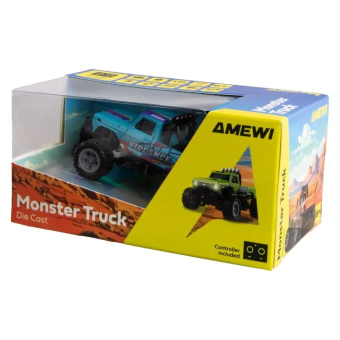 Amewi RC Monstertruck DieCast 1:64 RTR blau 6+ — image 2