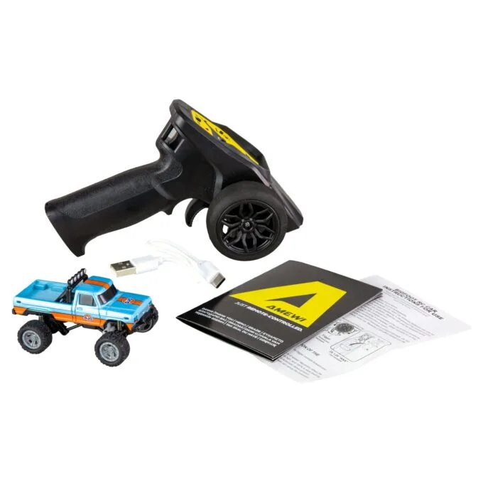 Amewi RC Monstertruck DieCast 1:64 RTR blau orange 6+ — image 7