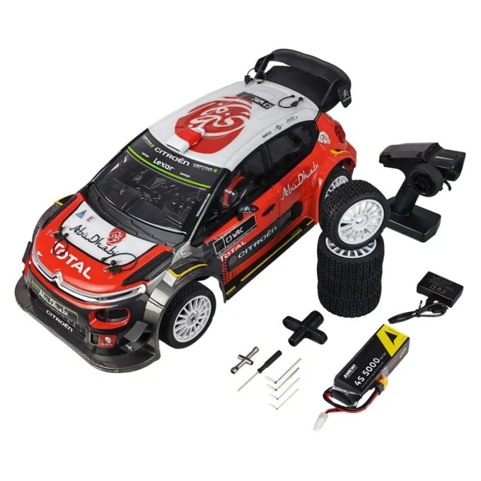 Amewi RC Rallye Citroen CR3 WRC HyperGo 4WD 1:7 RTR schw rot — image 2