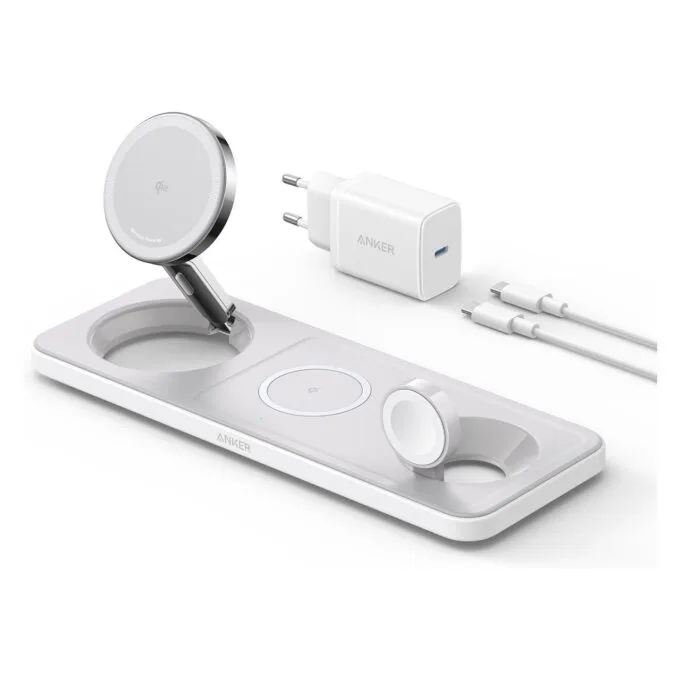 Anker MagGo Magnetic Charger 15W wireless PowerIQ Pad white — image 1