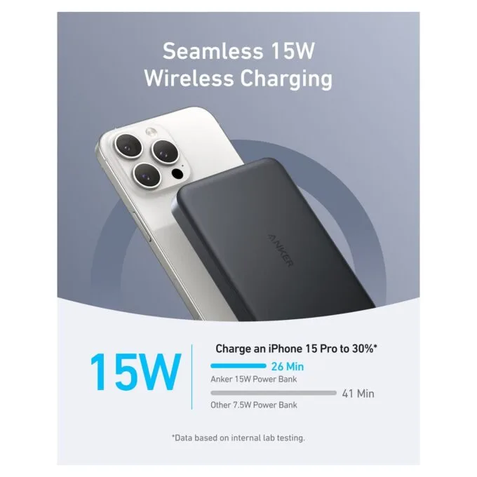 Anker MagGo PowerBank 10.000 mAh Slim magnetic black — image 3