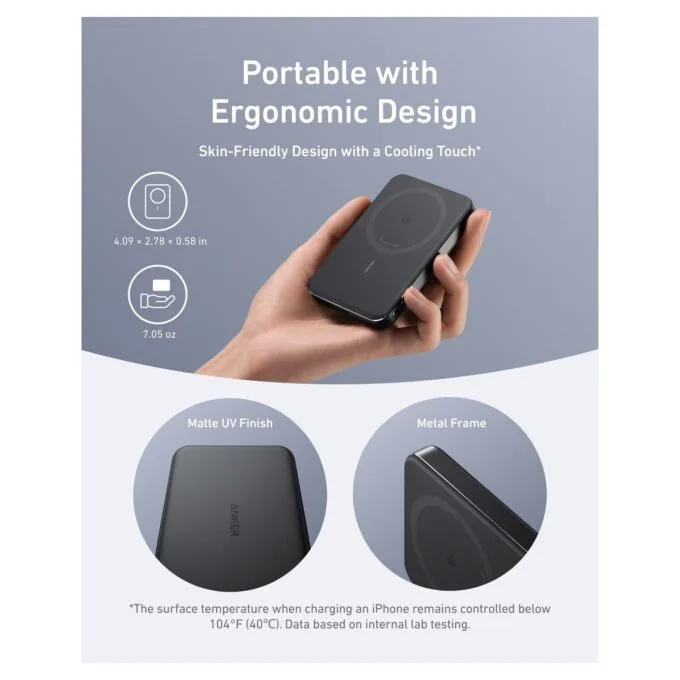Anker MagGo PowerBank 10.000 mAh Slim magnetic black — image 5