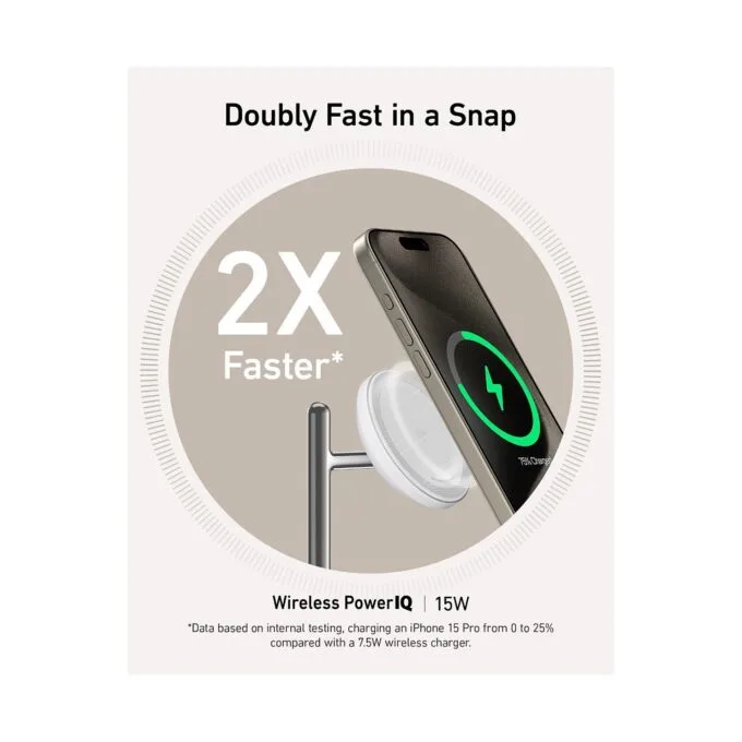 Anker MagGo Wireless Charging Station 3-in-1 faltbar white — image 2