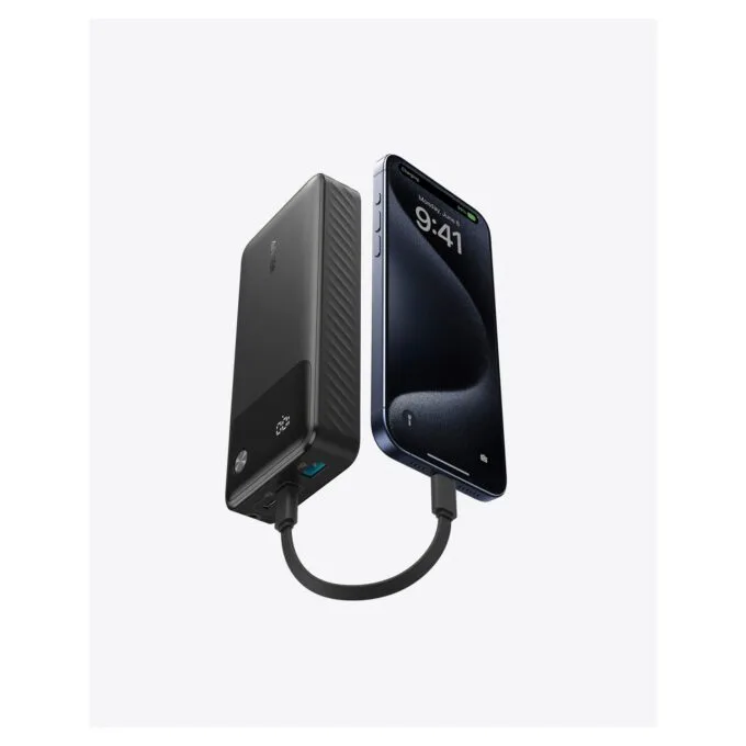 Anker PowerBank 20.000 mAh 30W 1x USB-A 2 x USB-C inkl. USB-C Kabel black — image 3