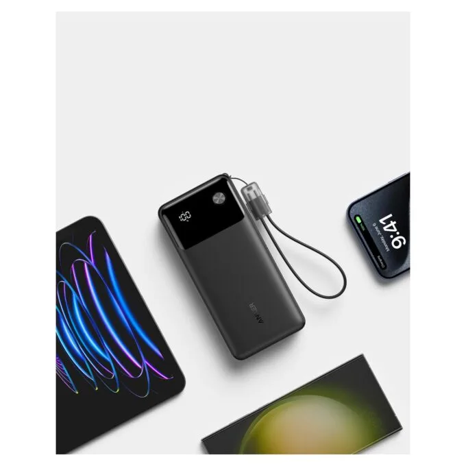 Anker PowerBank 20.000 mAh 30W 1x USB-A 2 x USB-C inkl. USB-C Kabel black — image 4