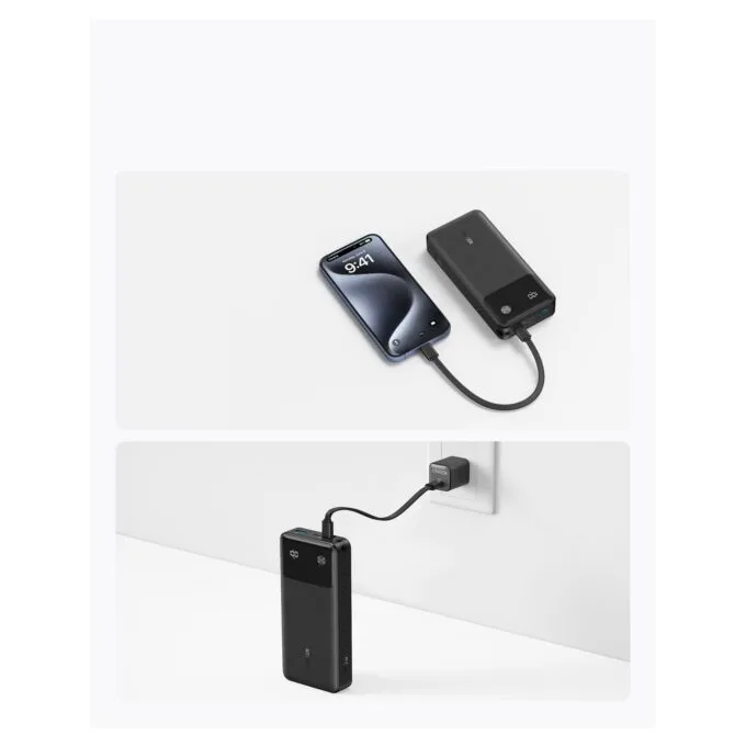 Anker PowerBank 20.000 mAh 30W 1x USB-A 2 x USB-C inkl. USB-C Kabel black — image 5