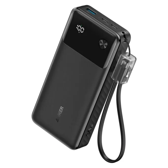 Anker PowerBank 20.000 mAh 30W 1x USB-A 2 x USB-C inkl. USB-C Kabel black — image 1