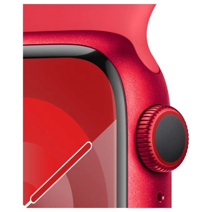 Apple Watch S9 Aluminium Cellular 41mm Rot (Sportarmband rot) M L NEW — image 3